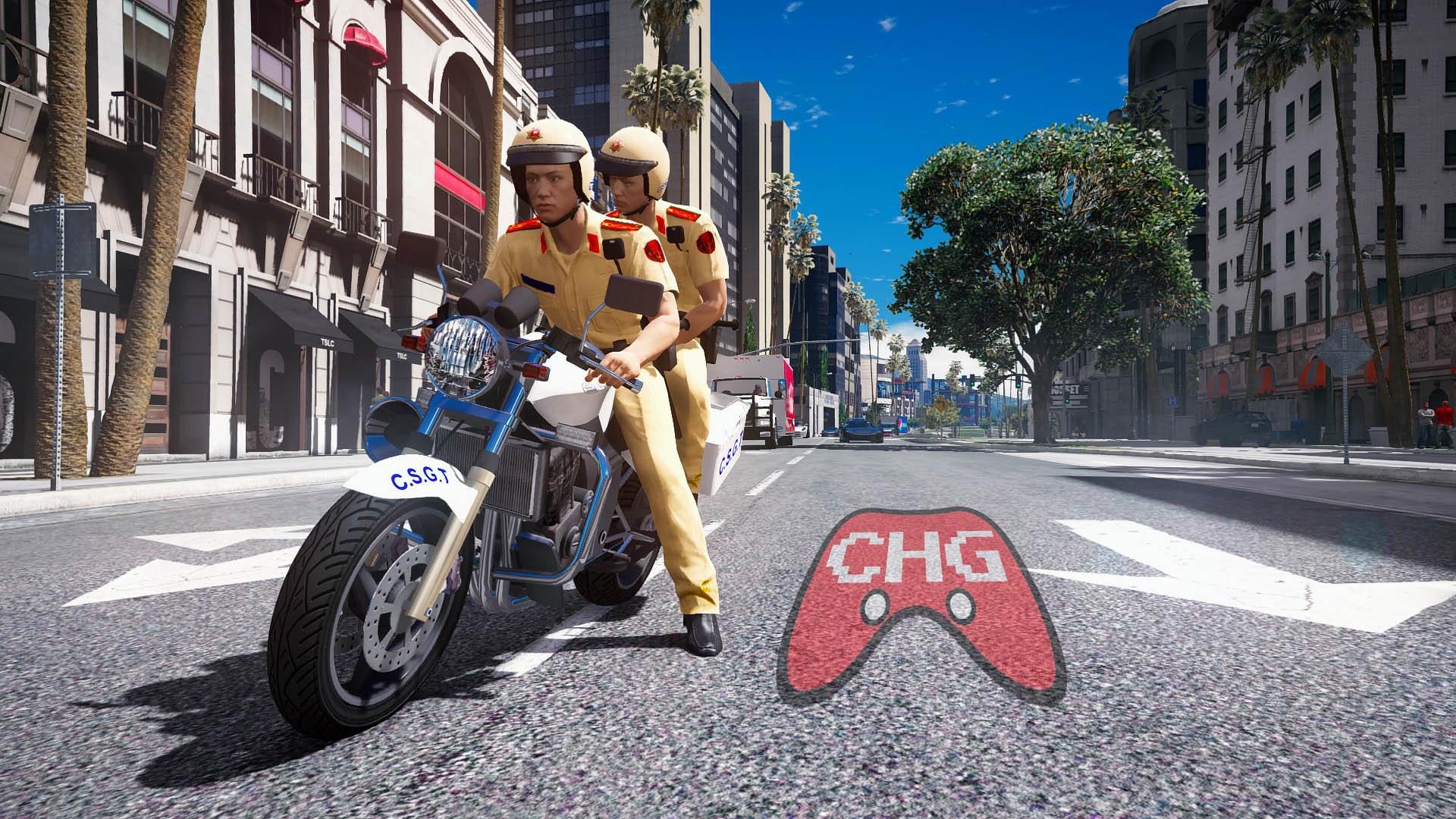 Vietnam Traffic Control Police Bike [AddOn]